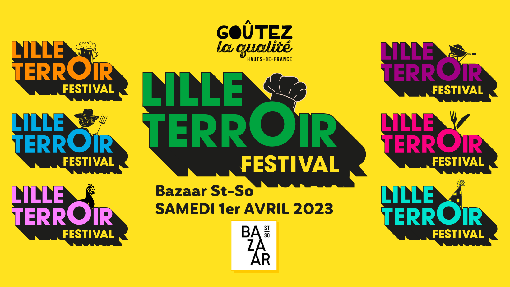 Venez au Lille Terroirs Festival le 1er avril, à Bazzar St So de 10h à 19 h. Entrée gratuite.